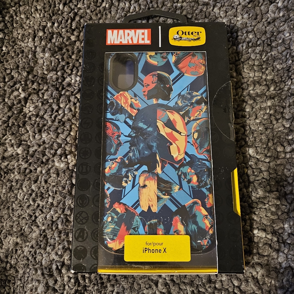 OtterBox Marvel iPhone X Case - Blue and Black